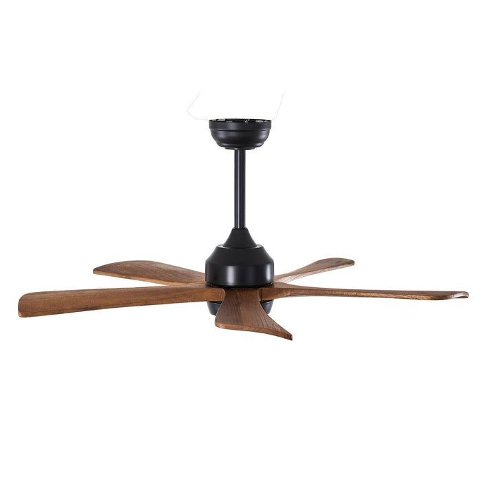 5 Blades Ceiling Fan With Lights Remote Control - Matte Black