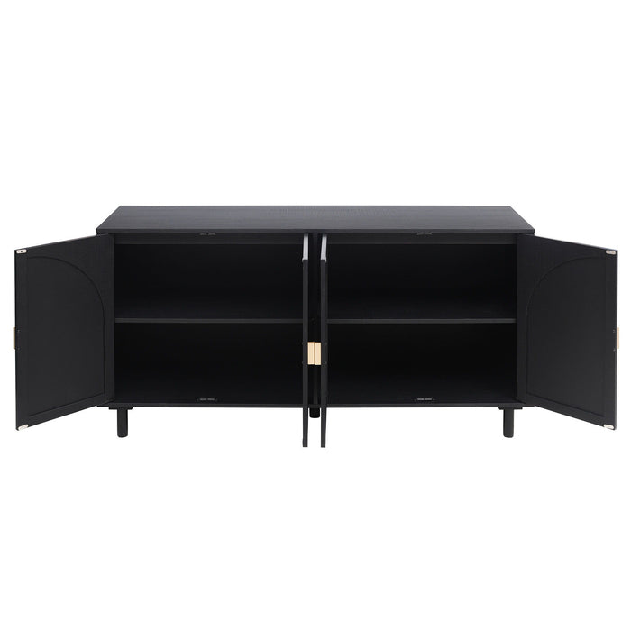 4 Door Cabinet, Customizable Storage System