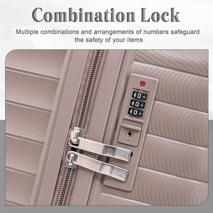 4 Piece Luggage Set, Combination Lock