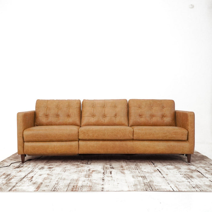 Christopher - Electric Inclining Sofa Left Facing - Tan