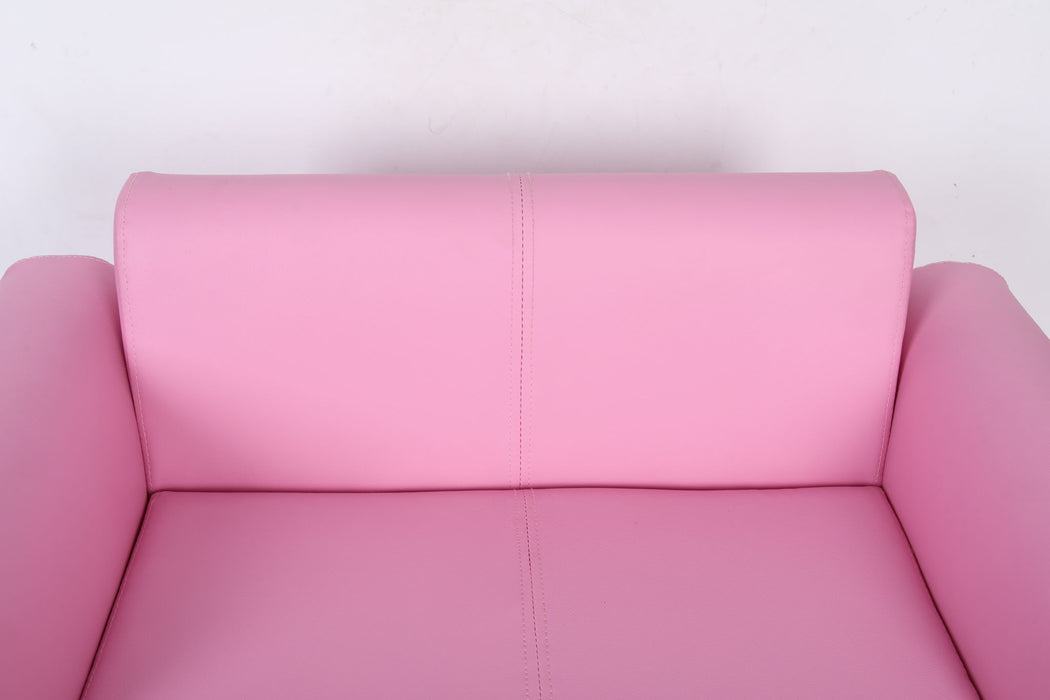 Kids Club Chair Sofa / Sectional And Ottoman - Pink