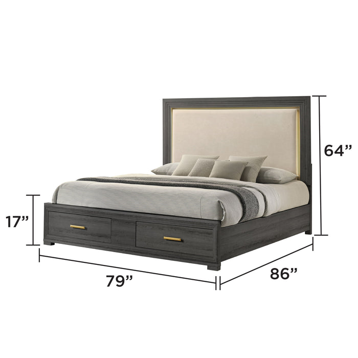 Colorado - Bedroom Set With Upholstered LED Headboard