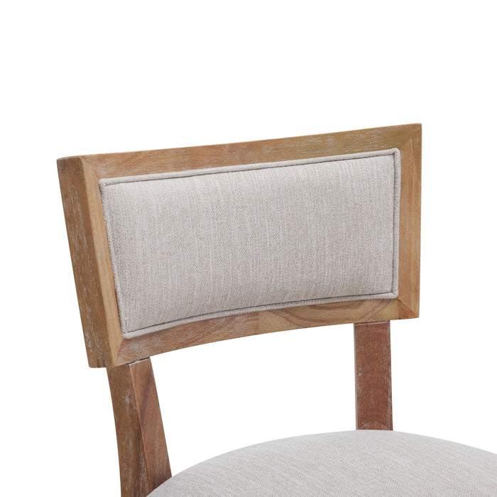 Upholstered Counter Height Bar Stools With Comfy Back (Set of 2)