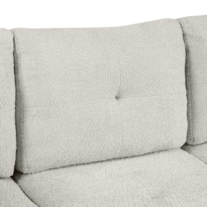 Versatile L Shaped Sofa Bed With Storage, Cup Holders, USB Ports Chenille
