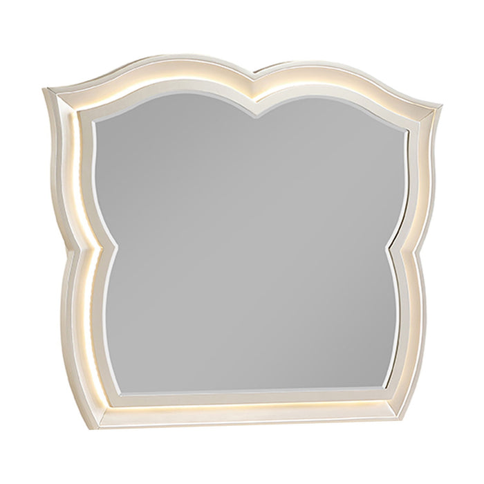 Flora - Framed Mirror With LED Lighting (Dresser Not Included) - Champagne