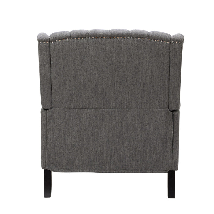 Dunham - Contemporary Fabric Tufted Oversized Pushback Recliner