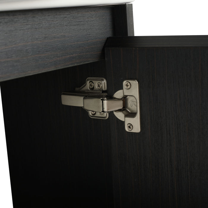 Freestanding Bathroom Vanity With Sink And Storage Rack, Soft Close Doors Base With Basin