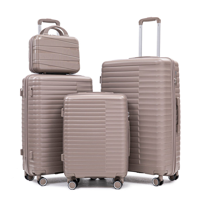 4 Piece Luggage Set, Combination Lock