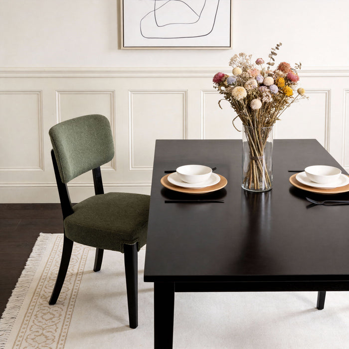 Contemporary Armless Dining Chairs (Set of 2)