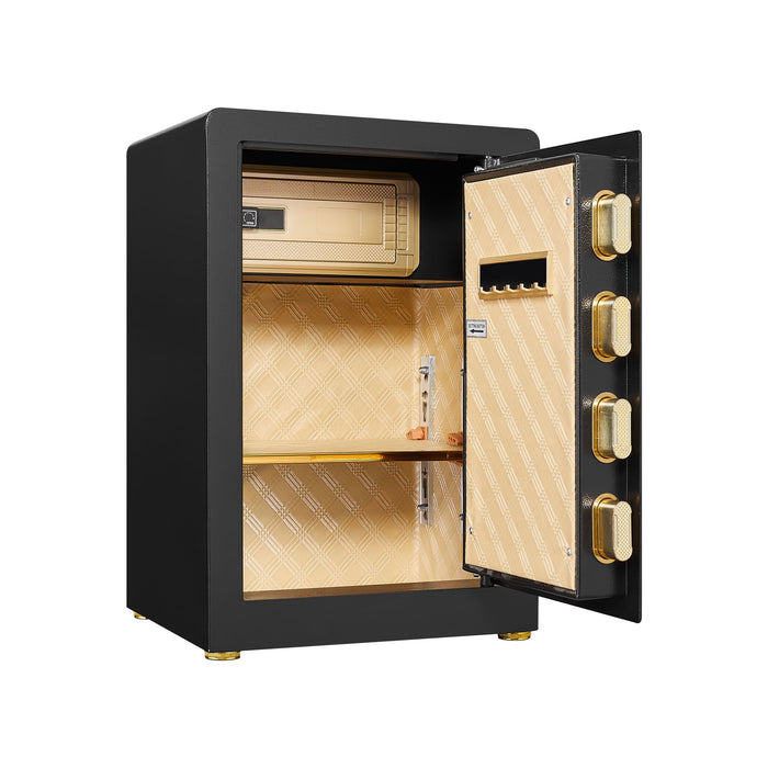Security Electronic Home Safe With Digital Lock, Removable Shelf, Mute Function, Interior For Documents, Cash, Jewelry