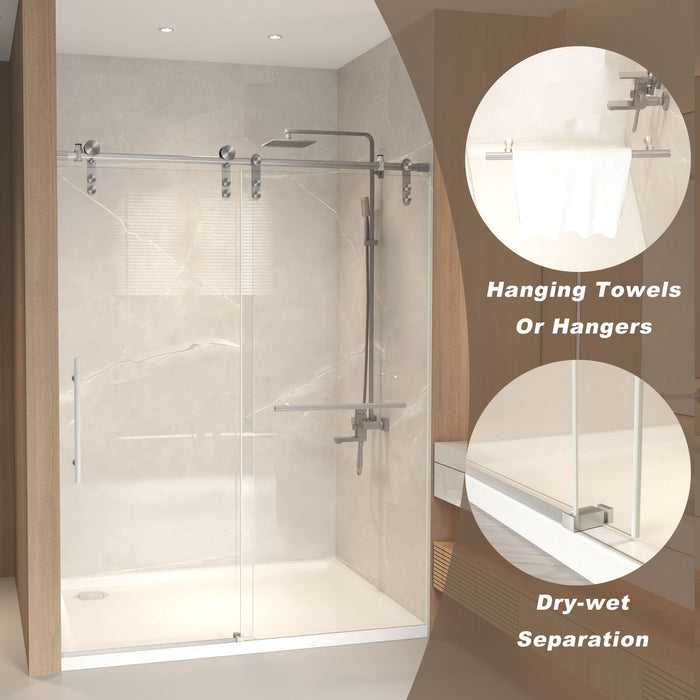 Frameless Sliding Bathtub Door With Frame