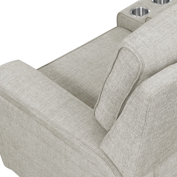 Medford - Fabric Sectional - Driftwood Tan