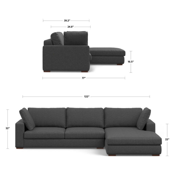Charlie - Upholstered Deep Seater Sectional Sofa