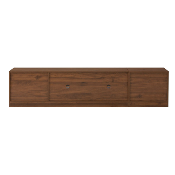 TV Stand, Media Console With Adjustable Shelves - Walnut