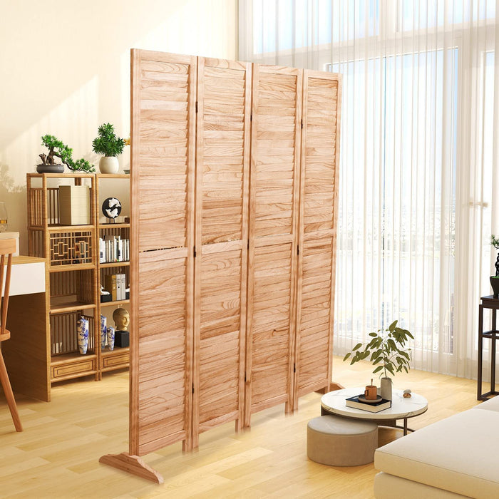 Panel Wooden Folding Room Divider
