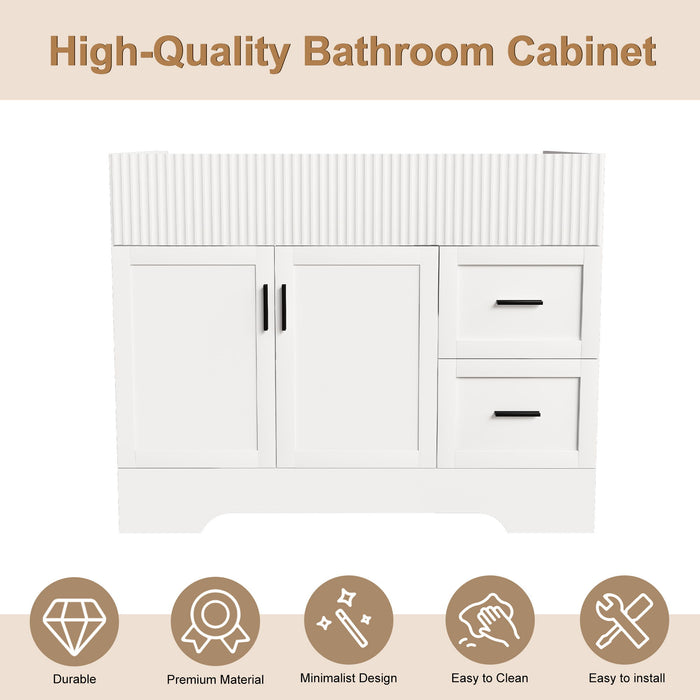 Modern Bathroom Vanity With 2 Drawers