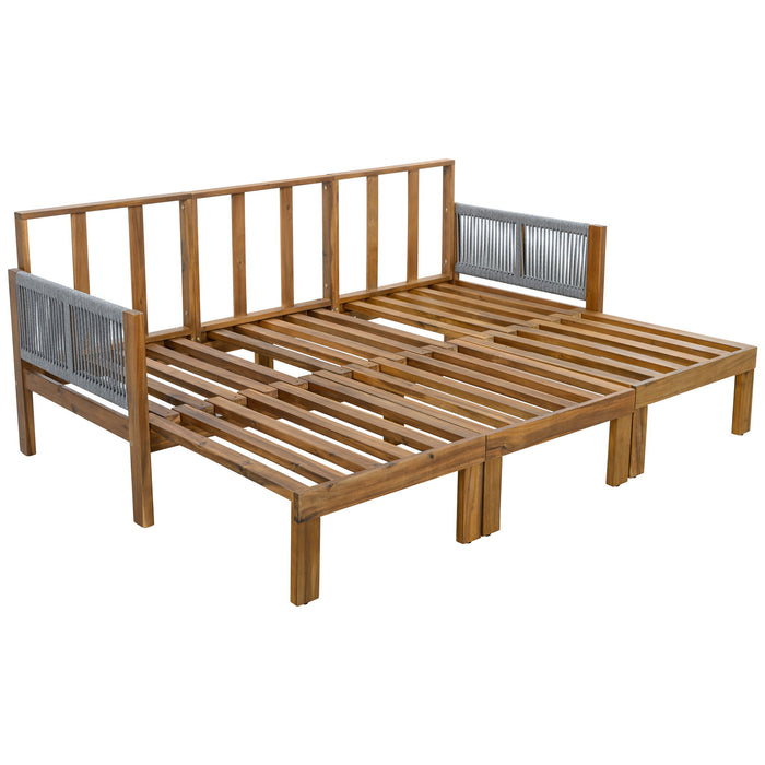Outdoor 3 Seat Patio Sunbed