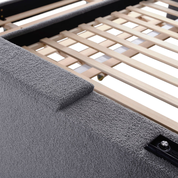 Upholstered Daybed With Storage Armrests, Trundle And Latest Integrated Bluetooth Audio System