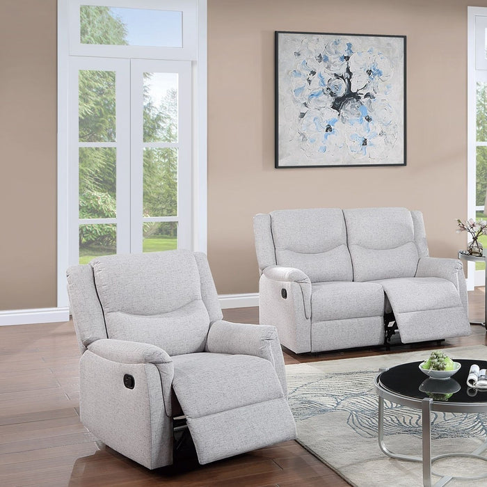 2 Piece Living Room Set With Loveseat And Recliner