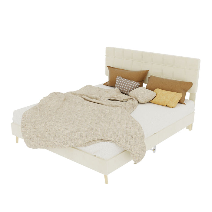 Yungan Lingge Minimalist Soft Pack Headboard Bed