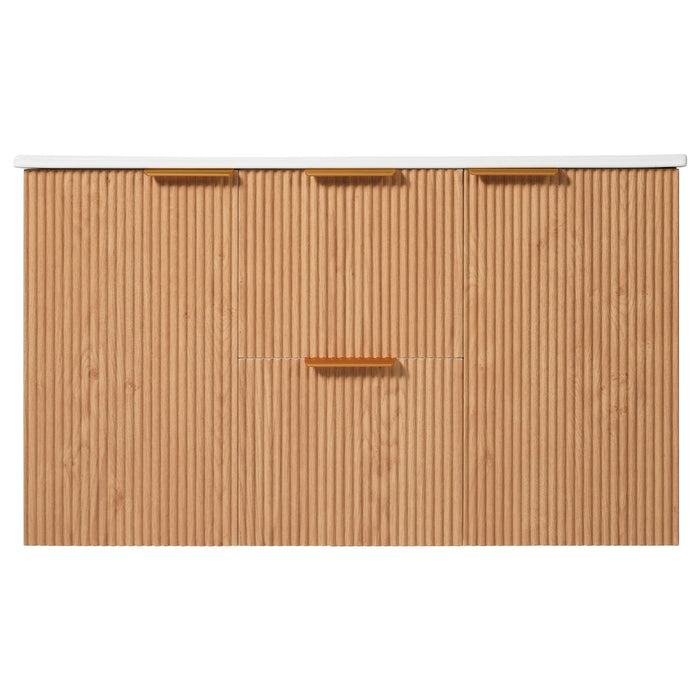 Modern Wall Mounted Bathroom Vanity, Soft Close Doors