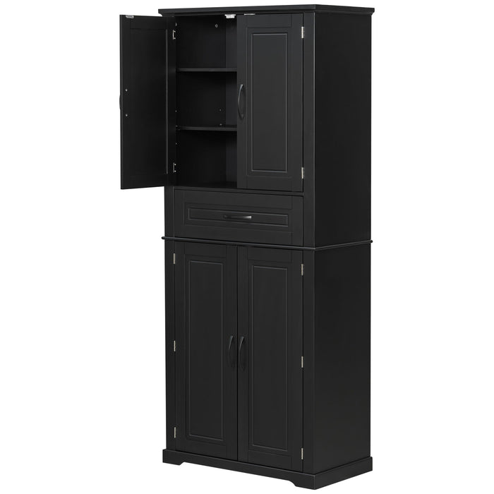 Bathroom Storage Cabinet With Multifunctional Storage Space, Drawer With Slide Rails, Adjustable Shelf