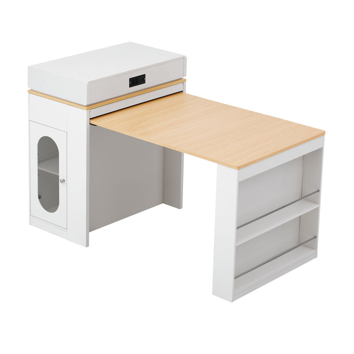 Extendable Dining Table With Folding Top