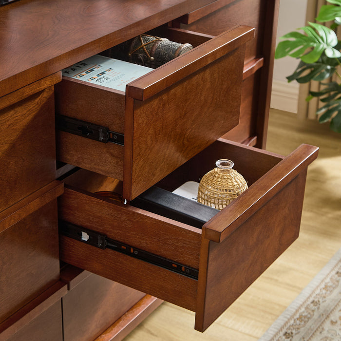 Sideboard Buffet Cabinet With Storage, 2 Doors 3 Drawers