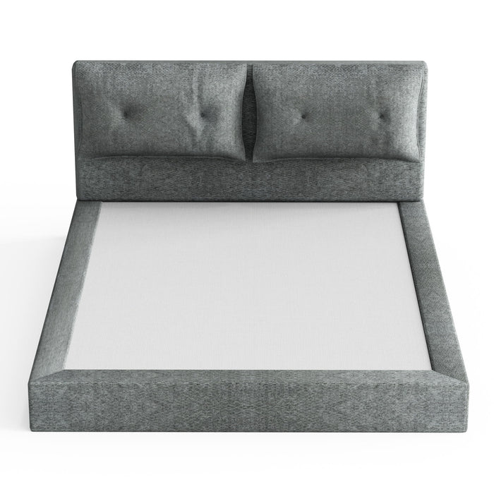 Airframe - Upholstered Bed Frame With Double Layered Upholstered Headboard