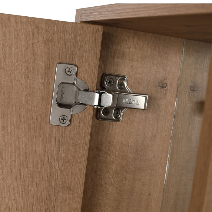 10" Wall Mounted Storage Cabinet, Bathroom Cabinet With Soft Close Door - Imitative Oak