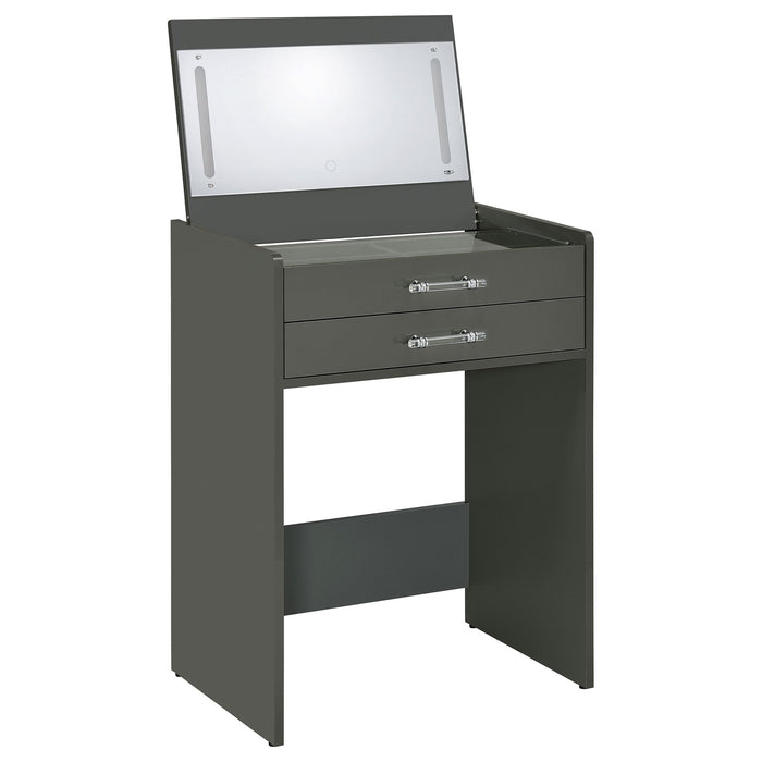 Ayuba - 3 Drawer Makeup Vanity Table With Mirror And Stool