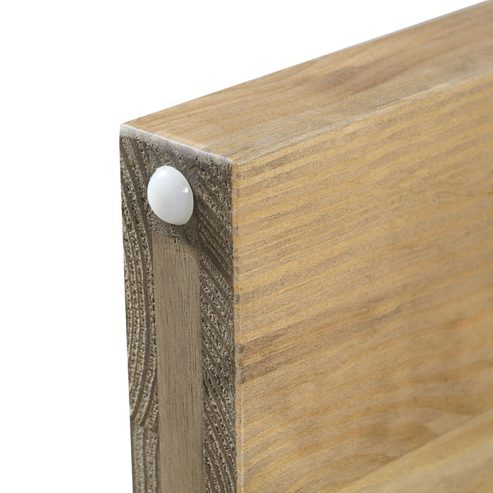 Indoor Dining Bench, 350 Lbs Weight Capacity, Fits 3 People - Pine