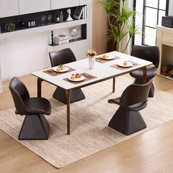Modern Swivel Dining Chair With High Back