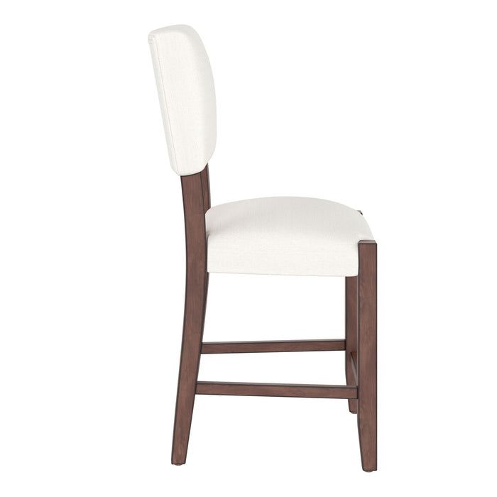 5 Piece Counter Height Dining Set, Bar Table With 4 Upholstered Chairs