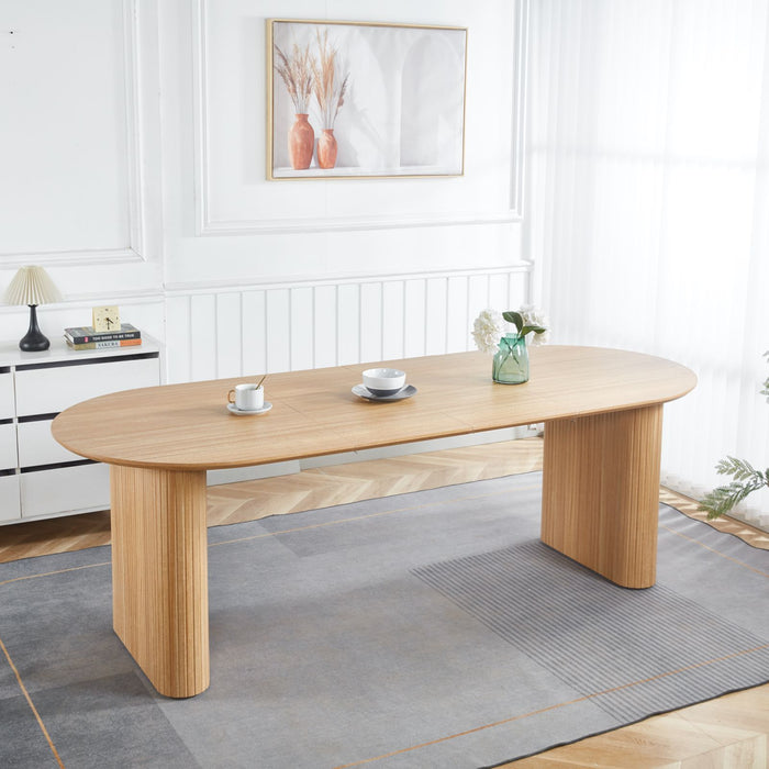 Extensible Dining Table, Suitable For 4 - 6 People - Oak