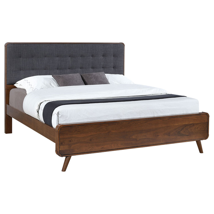 Carson Carrington - Platform Bed With Tufted Upholstery