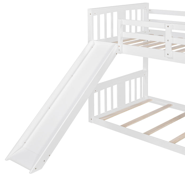Bunk Bed With Convertible Ladder And Slide