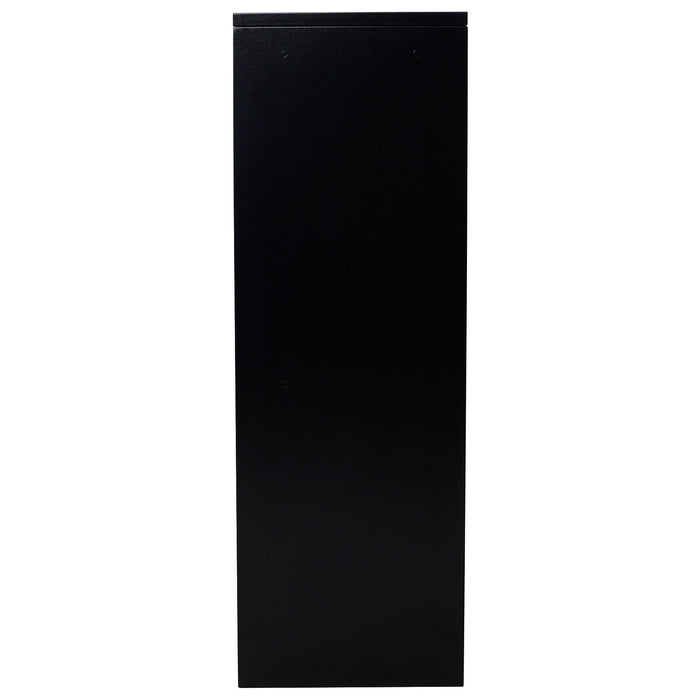 Package Delivery Box, Galvanized Steel Parcel Mailbox With Code Lock & Mounting Hardware, For Outdoor Porch, Curbside - White / Black