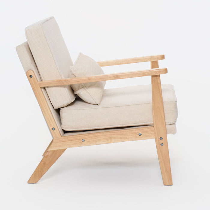 Living Room Chair With Lumbar Pillow