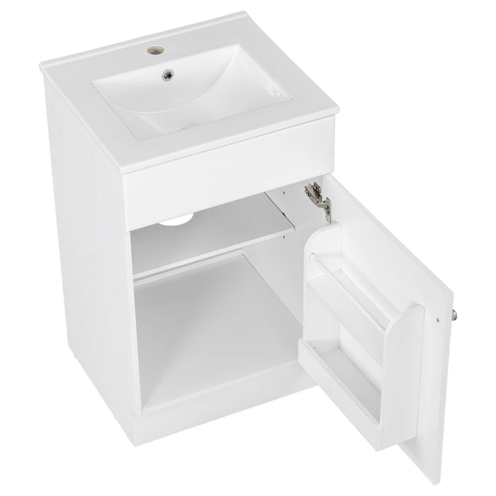 Bathroom Vanity With Sink, Cabinet With Adjustable Shelf
