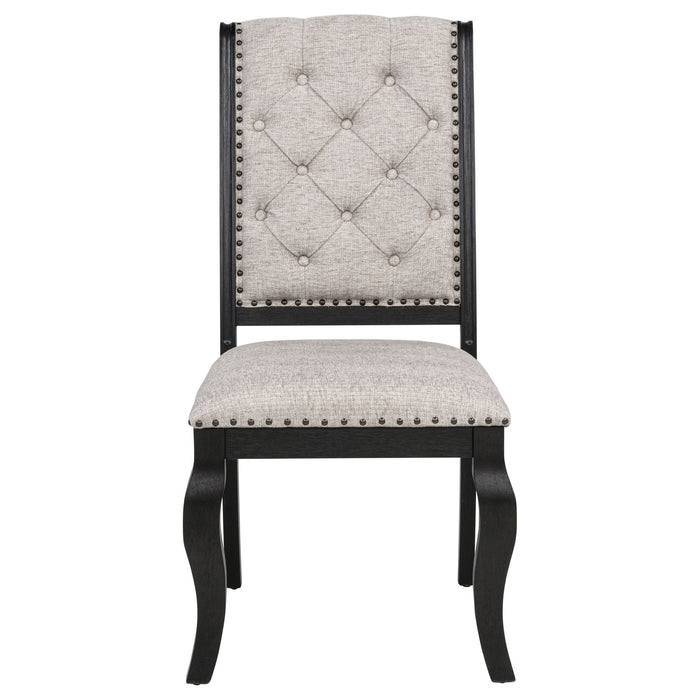 Kinzler - Side Chairs (Set of 2) - Tan / Black