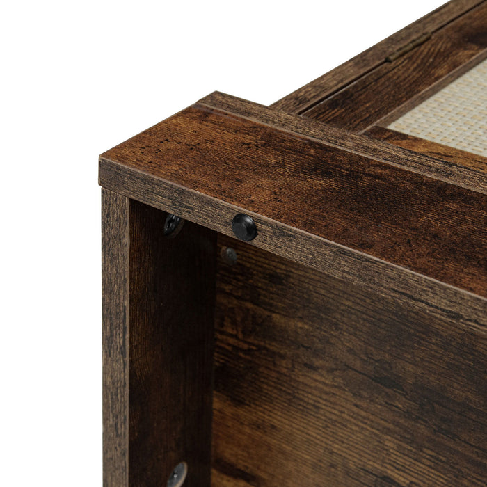 4 Door Storage Cabinet With 1 Drawer, With 4 Adjustable Inner Shelves