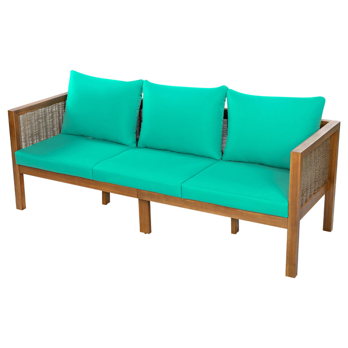 Patio Set Outdoor With Coffee Table And Cushions