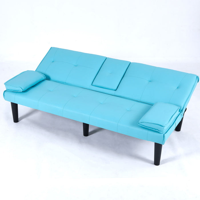Sofa Bed With Foldable Design And Cup Holder