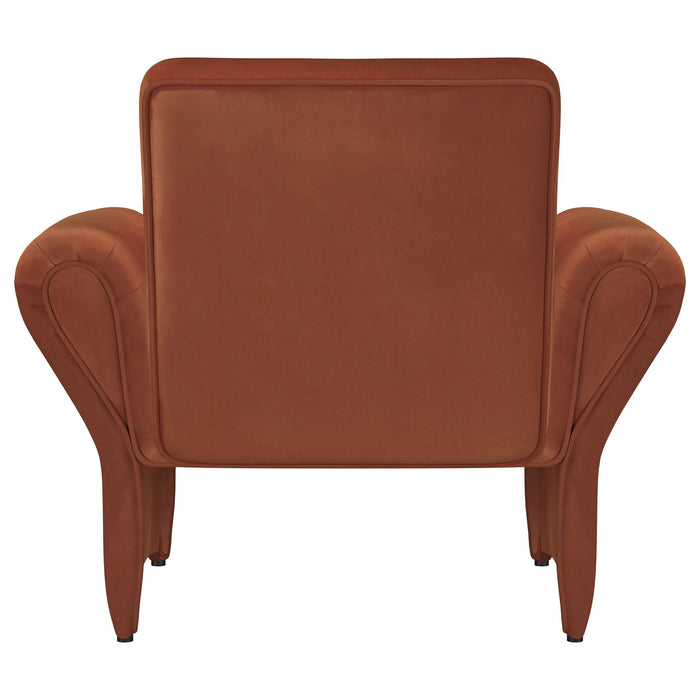 Whitney - Accent Armchair - Rusty Orange