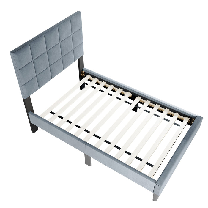 Modern Bed With Adjustable Headboard