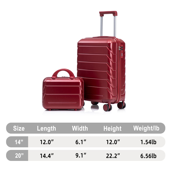 Spinner Luggage Set With Combination Lock