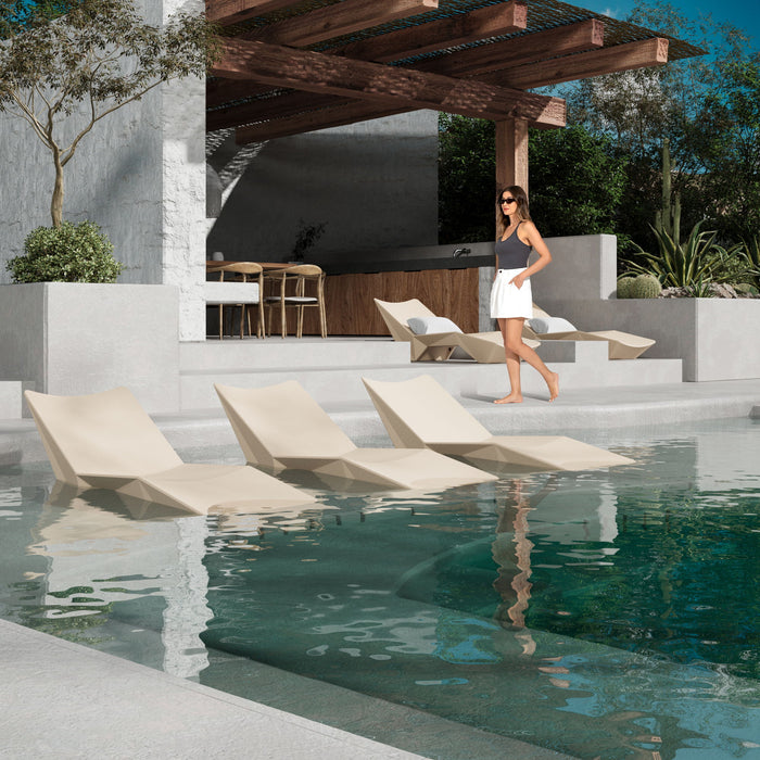 S - Shaped Pool Lounger, Ergonomic Design