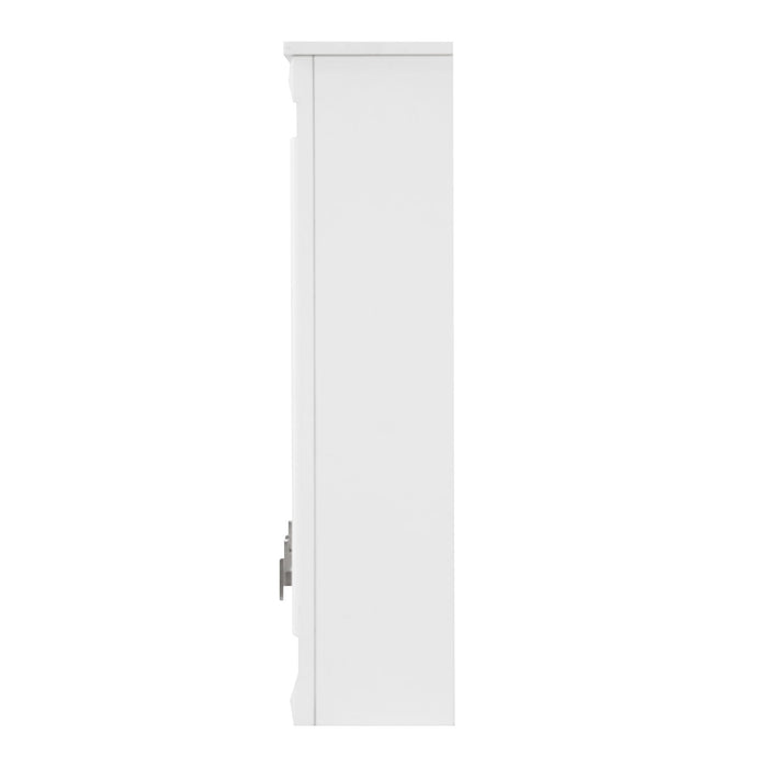 Wall Mounted Medicine Cabinet With Adjustable Shelf - White