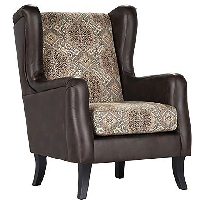 Brookridge - Wingback Accent Club Chair - Brown